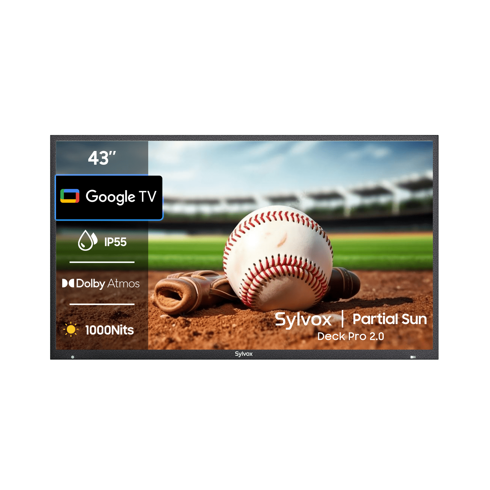 Sylvox 43" Outdoor TV(Google TV) - Deck Pro 2.0 (OT43A2KHGD)