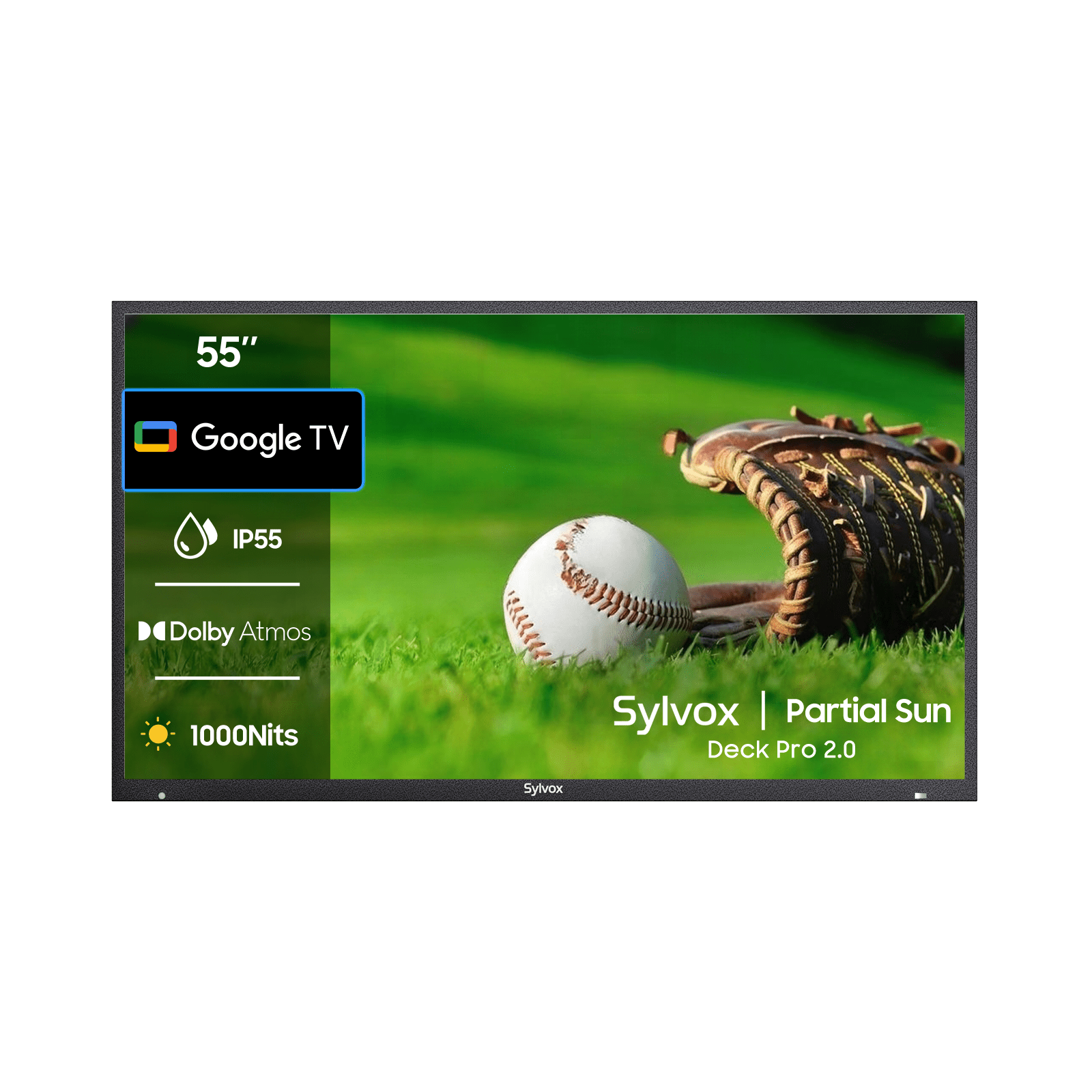Sylvox 55" Outdoor TV(Google TV) -Deck Pro 2.0 (OT55A2KHGD)