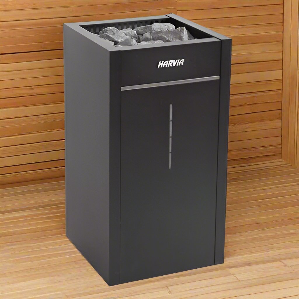 Harvia HL9U1SA Virta Combi Series 9.0kW Sauna Heater at 240V 1PH Black