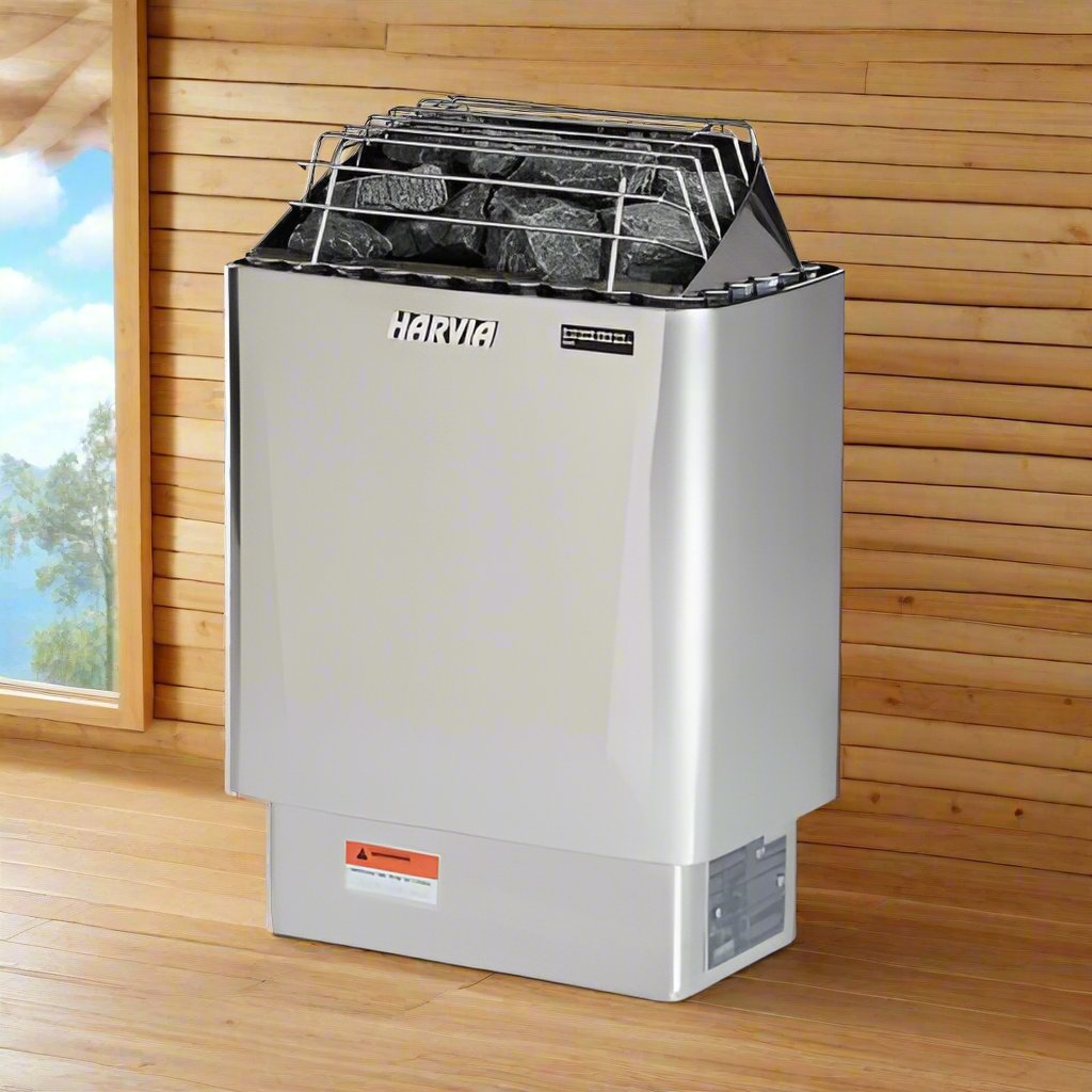 Harvia JH45W2083 Kip Series 4.5kW Stainless Steel Sauna Heater at 208V 3PH