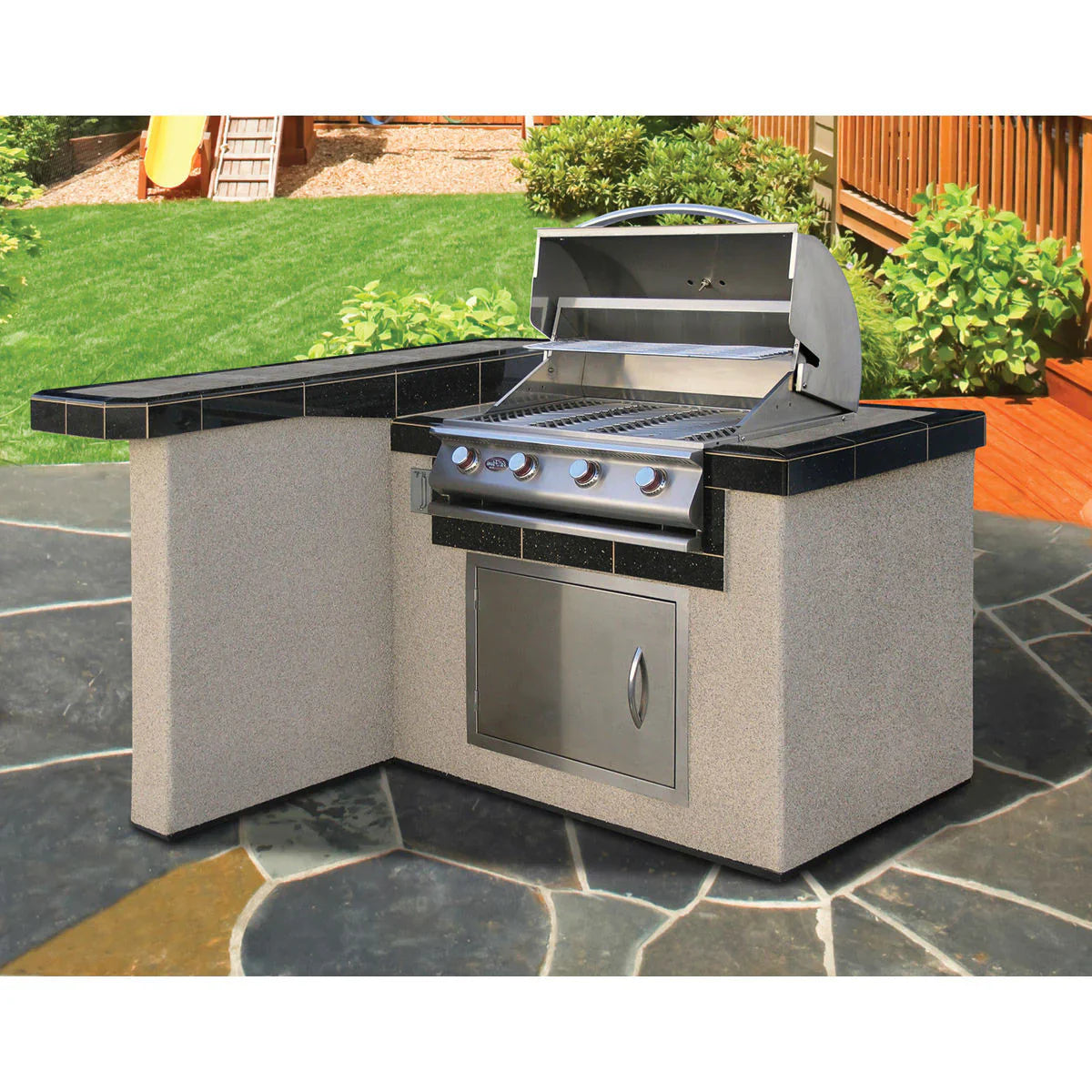 Cal Flame 4 ft BBQ Island L-Shaped BBK-401 R/L