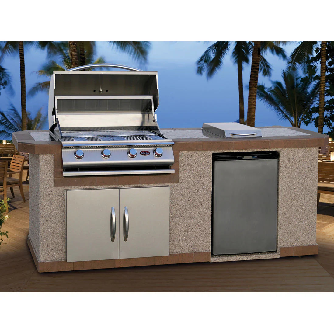 Cal Flame 8 ft BBQ Island BBK-801