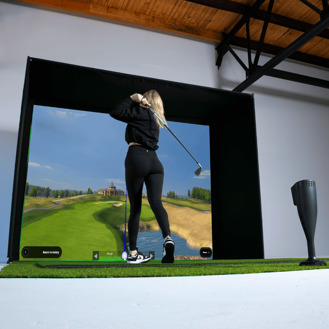 Red Stakes Golf RSG One Studio Bundle (RSG ONE + Mat + Projector + Enclosure)