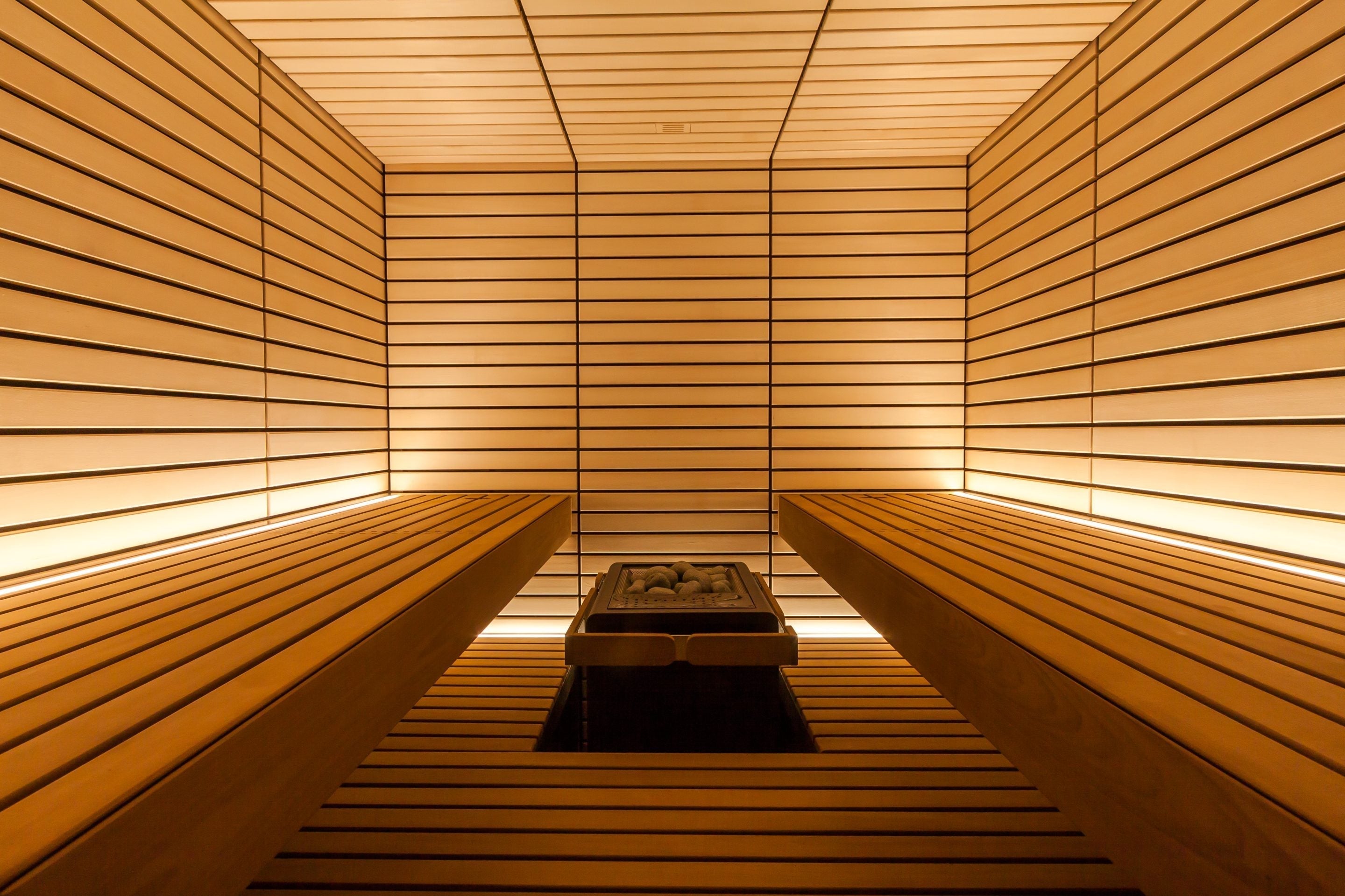 ThermaSol Lindea View - Thermo-Lime Wood, 2-6 Person, Indoor Sauna