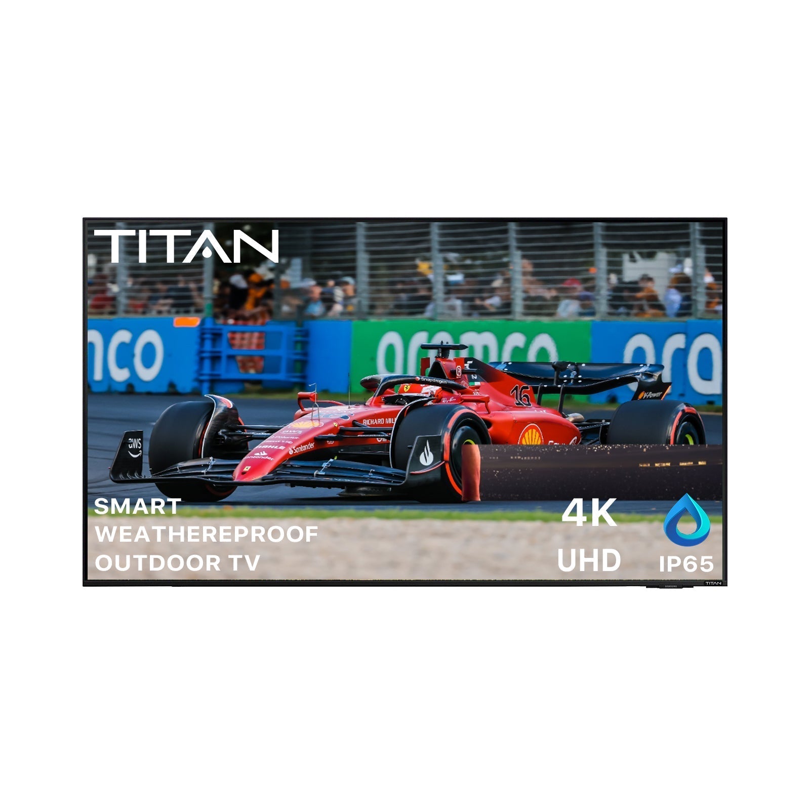 Titan Weatherproof Outdoor TV Partial Sun S-100 UHD 4K Smart TV powered by Samsung Tizen SmartThings (S100-UHD)