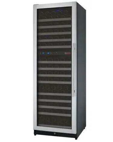 Allavino 24" Wide FlexCount II Tru-Vino 172 Bottle Dual Zone Stainless Steel Left Hinge Wine Refrigerator