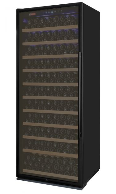 Allavino 32" Wide Vite II Tru-Vino 277 Bottle Single Zone Black Left Hinge Wine Refrigerator