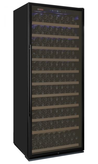 Allavino Vite Series 277 Bottle Single Zone Freestanding Large Capaity Wine Refrigerator with Black Door - Right Hinge