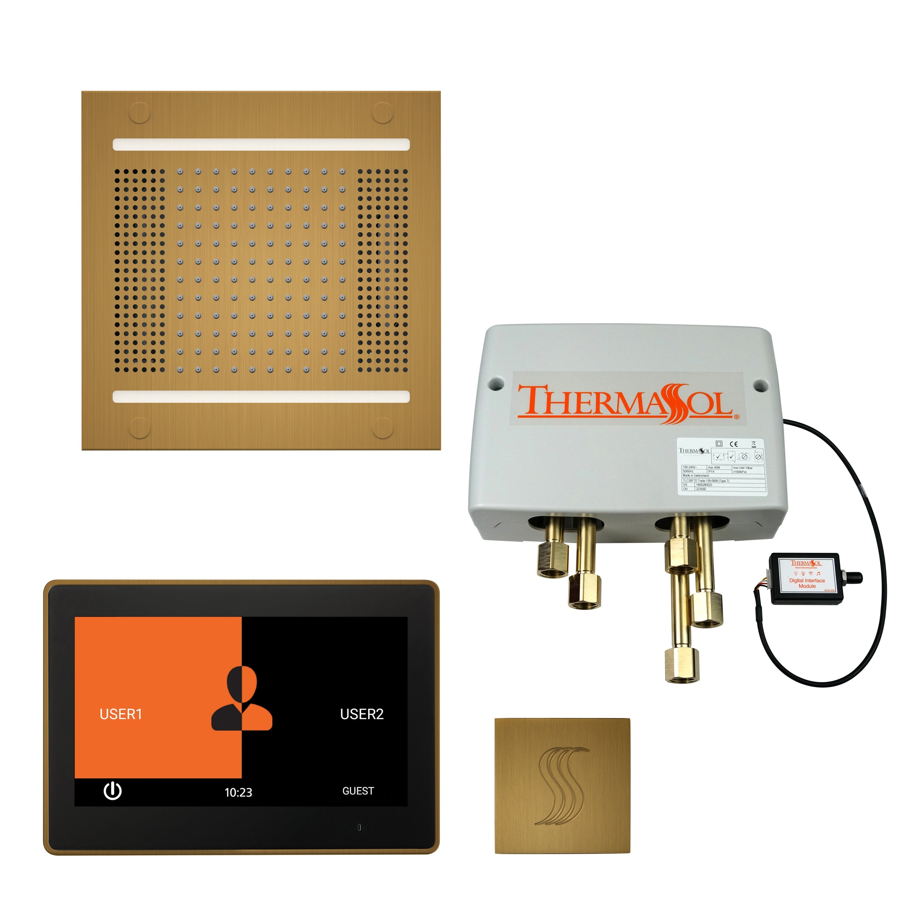 ThermaSol The Total Wellness Hydrovive 14 Package with 7" ThermaTouch Square