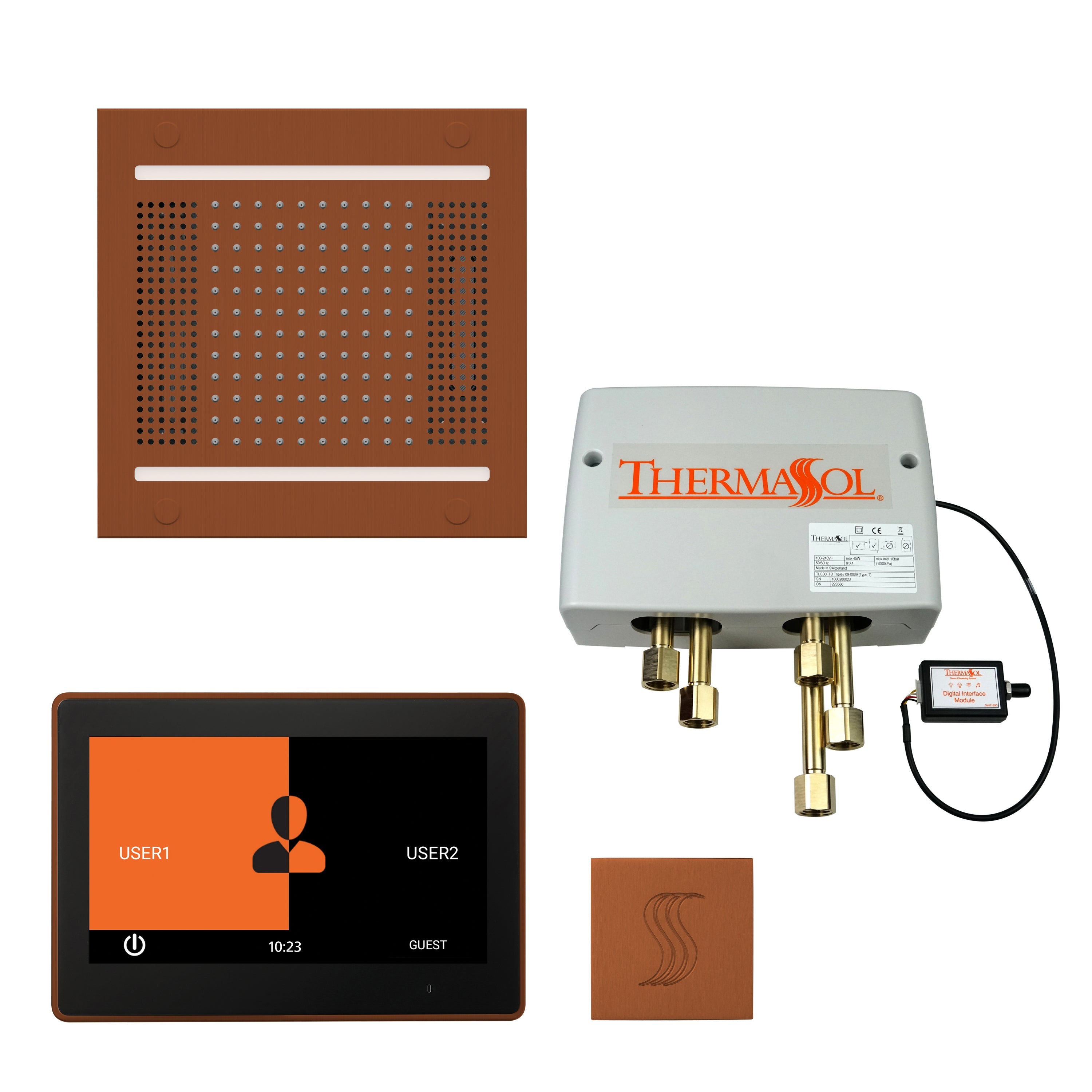 ThermaSol The Total Wellness Hydrovive 14 Package with 7" ThermaTouch Square