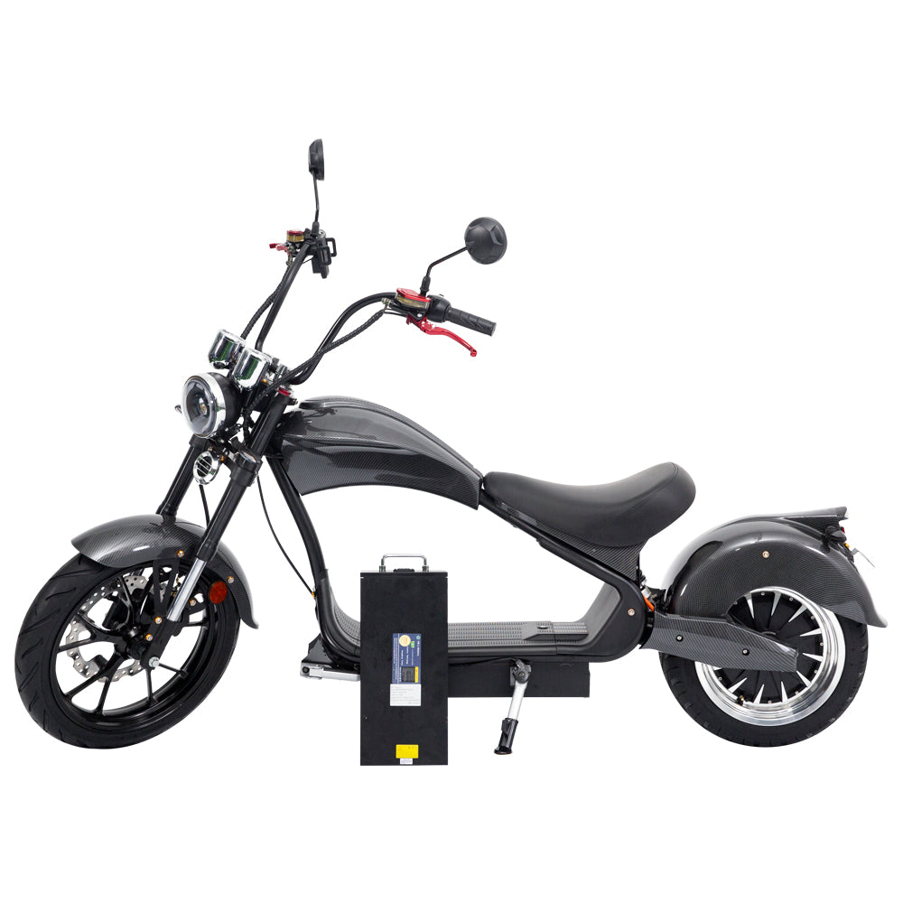 SoverSky 4000w-45MPH SoverSky MH3 Lithium Chopper Scooter Electric Motorcycle