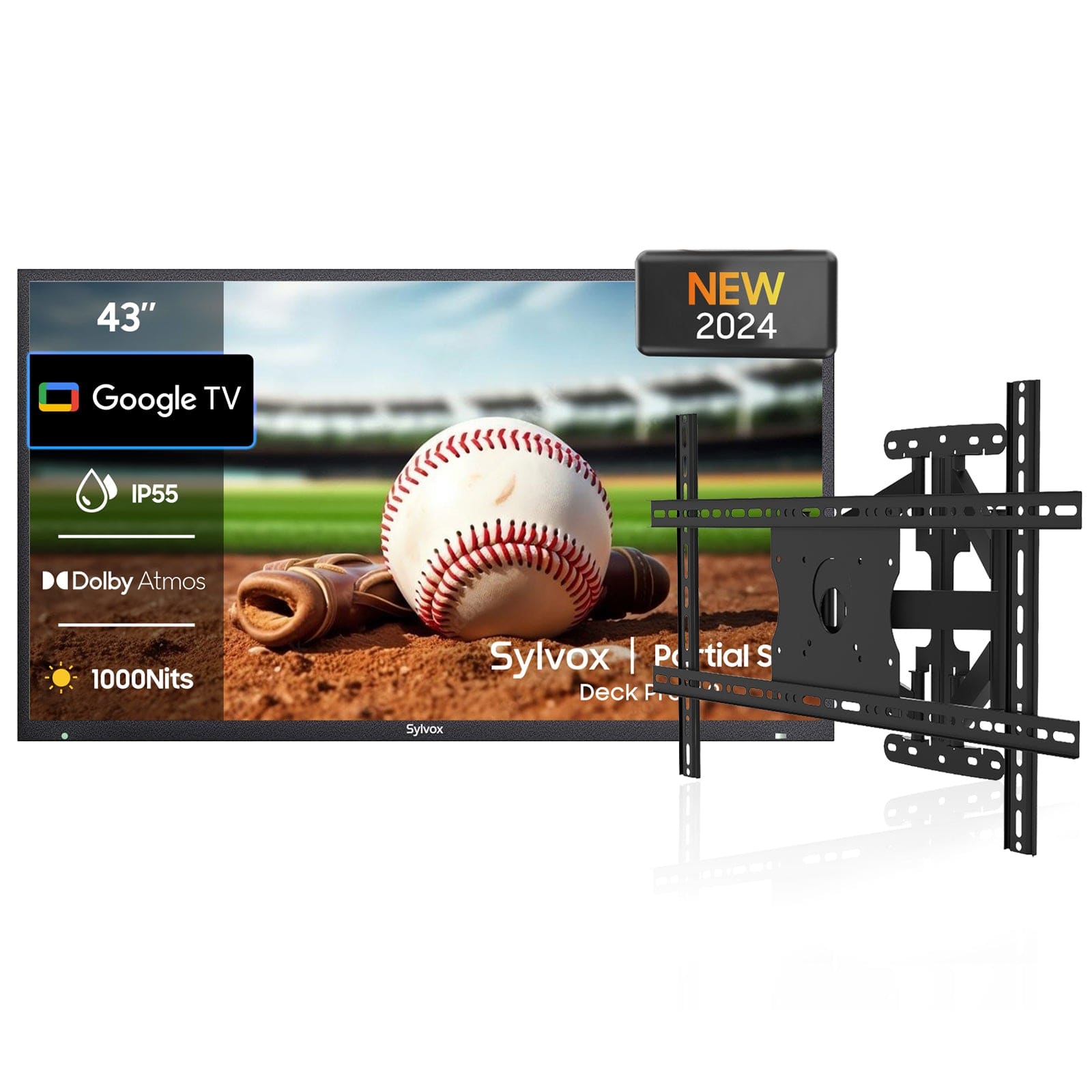 Sylvox 43" Outdoor TV(Google TV) - Deck Pro 2.0 (OT43A2KHGD)