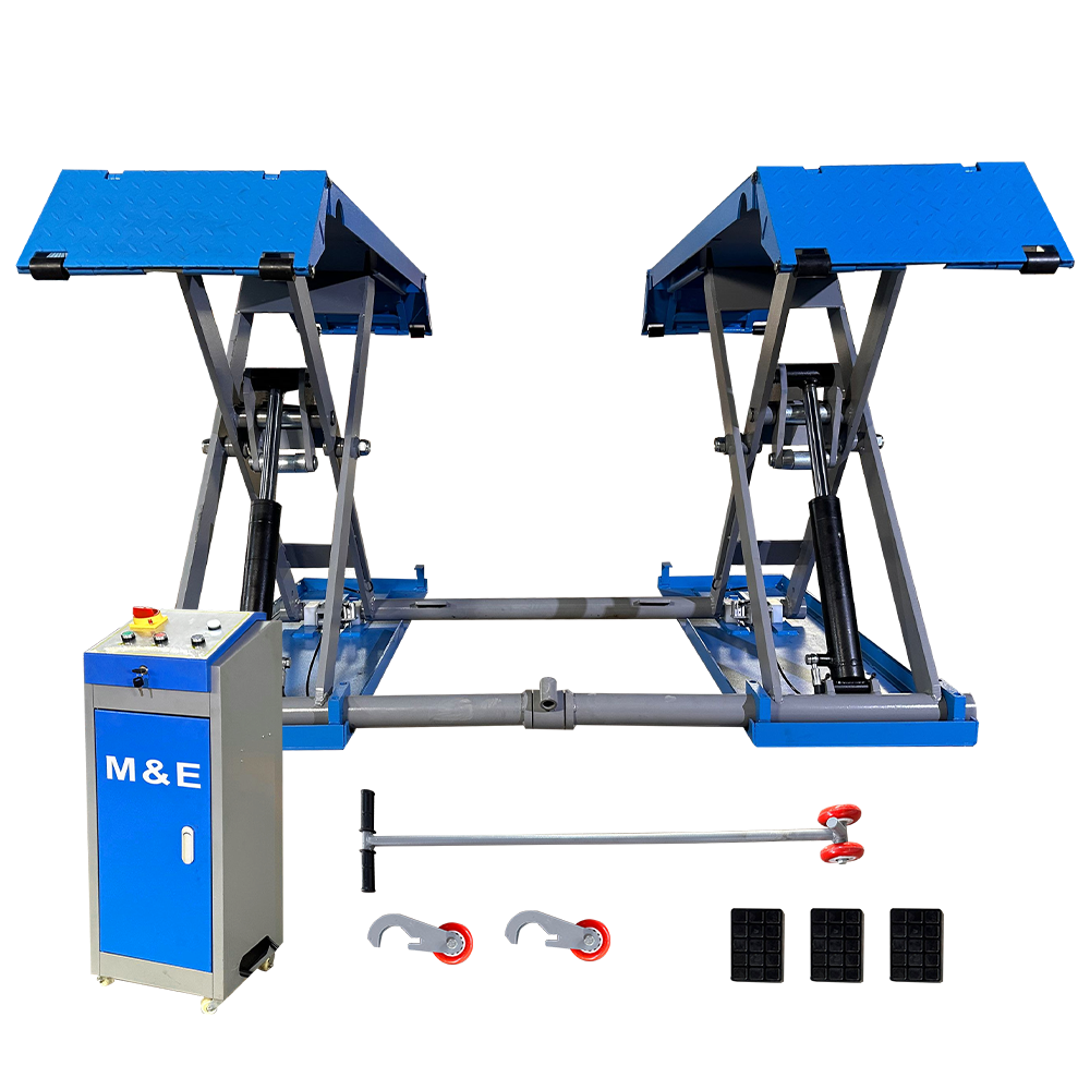 Katool  M&E Mid Rise Scissor Lift 7700lbs pneumatic Release Auto Lift Car Lift 220V x8p