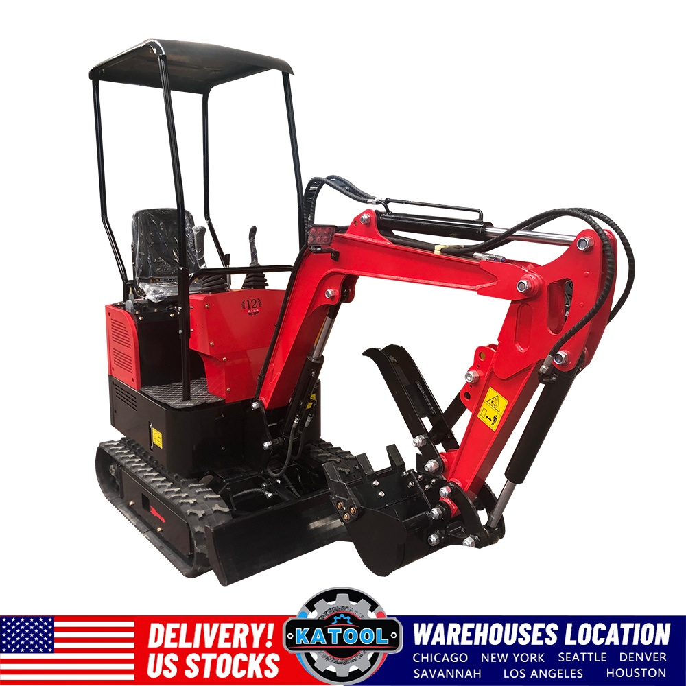 KATOOL Mini Excavator Crawler Digger Bucket KT-EX20 /Mechanical thumb B&S Gas Engine