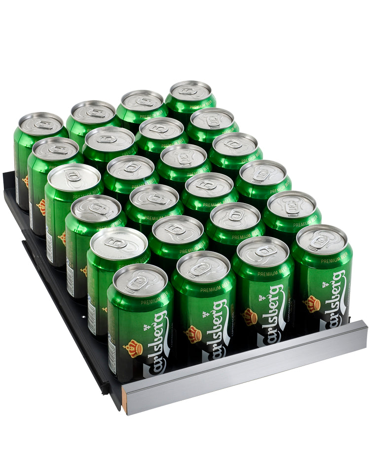 Allavino 15" Wide FlexCount II Tru-Vino Stainless Steel Left Hinge Beverage Center - VSBC15-SL20
