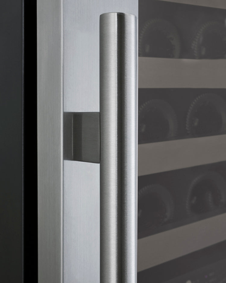 Allavino FlexCount Series 172 Bottle Dual Zone Built-in Wine Cooler Refrigerator with Stainless Steel Door - Right Hinge