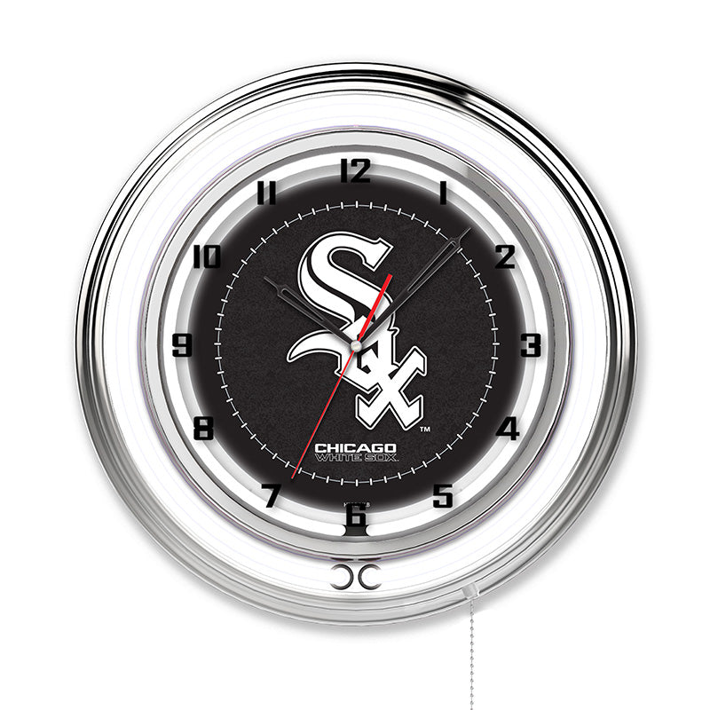 Holland Bar Stool Official Logo 19-inch Double Ring Neon Clock