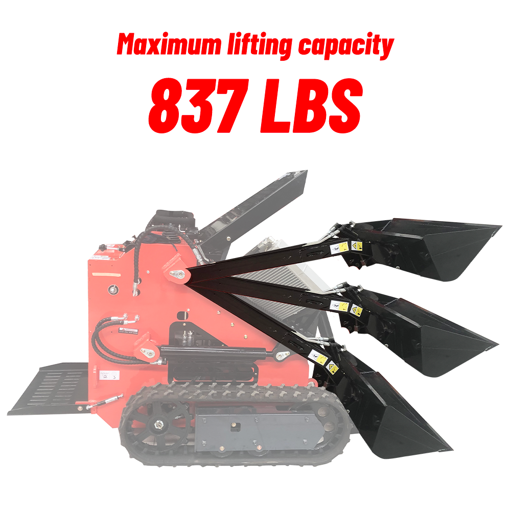 KATOOL New Mini Skid Steer Track Loader 23 HP Lifting Capacity 837LBS--KT-SK26 B