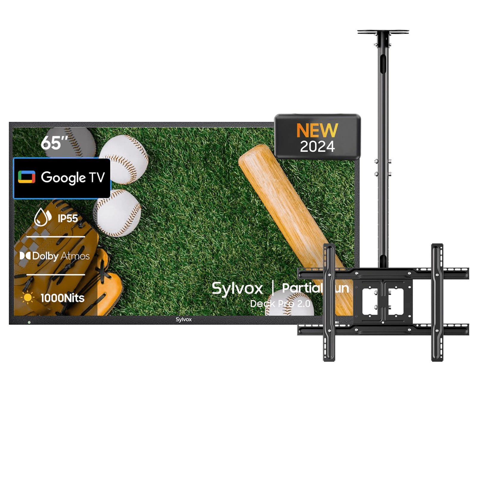 Sylvox 65" Outdoor TV(Google TV) - Deck Pro 2.0 (OT65A2KHGD)
