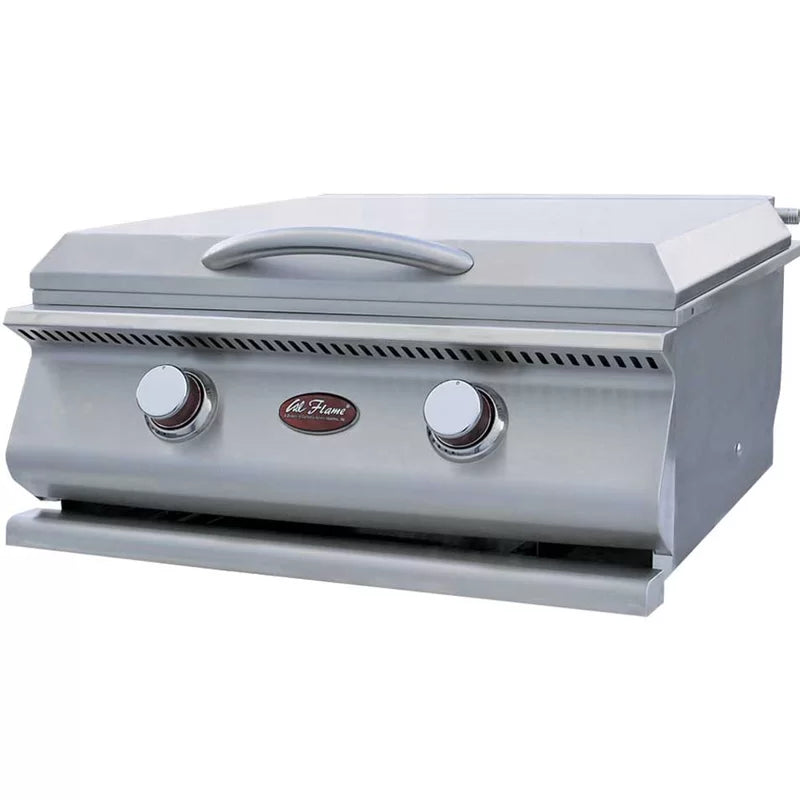 Cal Flame 2-Burner Built-in Stainless Steel Hibachi Gas Grill