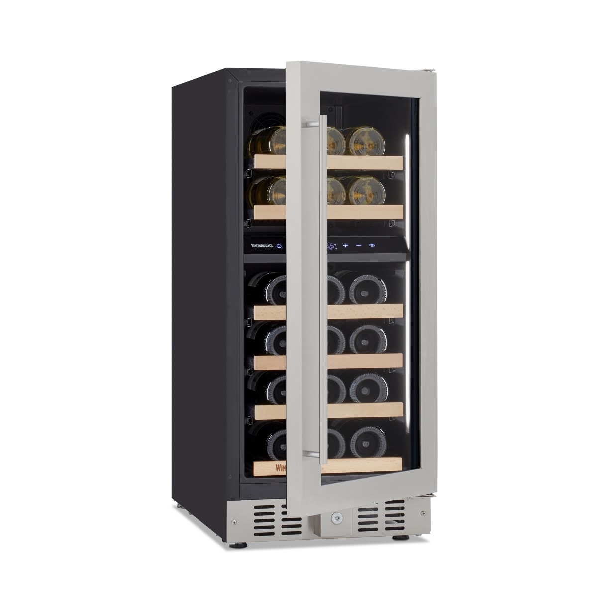 Wine Enthusiast Latitude S 15" Smart Wi-Fi Undercounter Dual Zone Wine Cellar -  236 08 29 03