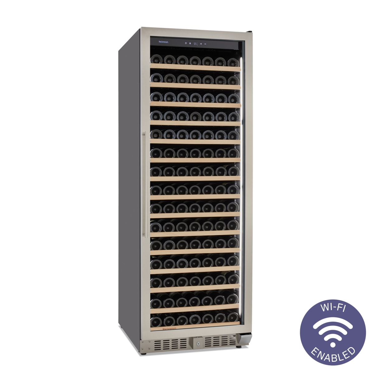 Wine Enthusiast Latitude L 26" Smart Wi-Fi Wine Cellar with Luxury Spacing and Steady-Temp Cooling - 236 09 89 03 K