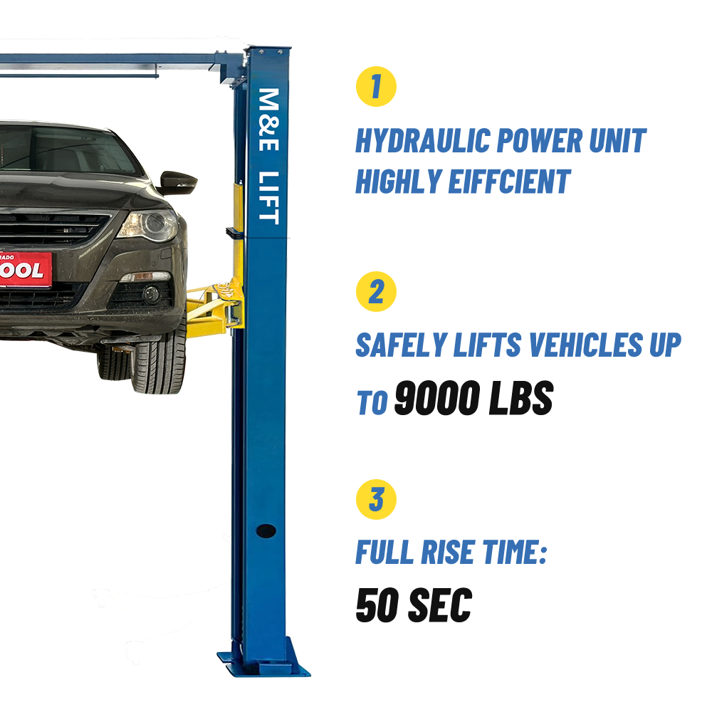 2 Post Lift 9000lbs 110v Two Post Lift Auto Lift Car Lift Hoist Equipment Heavy Duty M90s