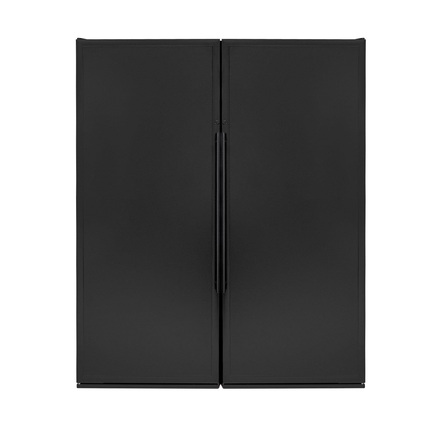 Allavino Vite Series 610 Bottle Dual Zone Freestanding Large Capacity Side-by-Side Wine Refrigerator with Solid Black Doors
