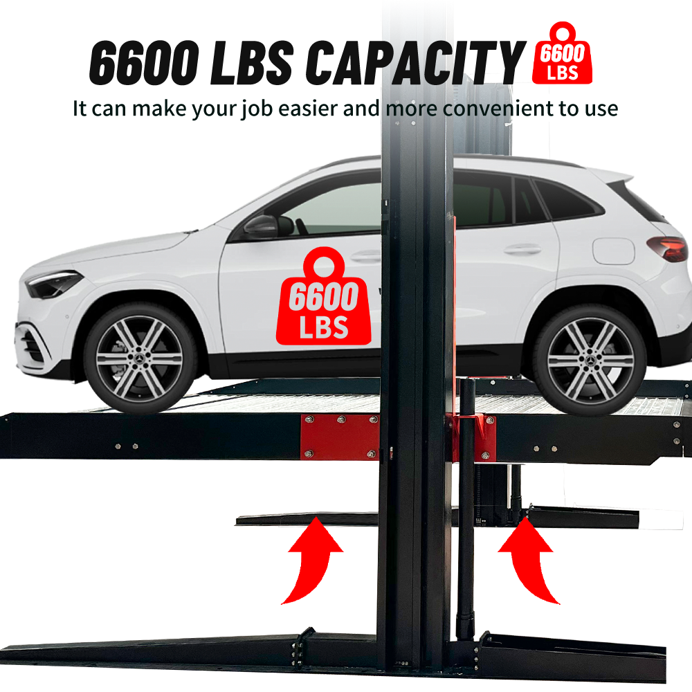 KT-P2700 2 post floor plate parking lift -2 column parking lift car parking lift 6600 LBS
