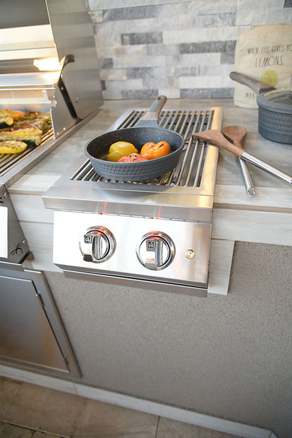 KoKoMo Professional Double Side Burner with Removable Cover - KO-BAK2BG-PRO