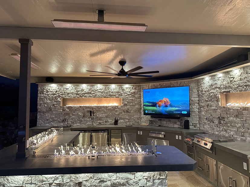 KoKoMo Luxury Outdoor Kitchen BBQ Grill Island - Lux-Outdoor-Kitchen-Grill