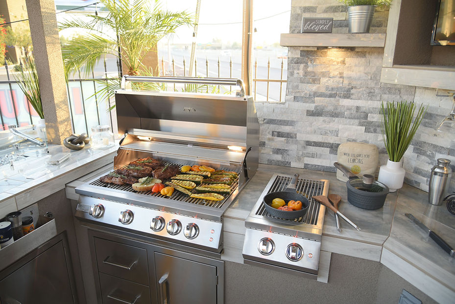 KoKoMo Professional Double Side Burner with Removable Cover - KO-BAK2BG-PRO