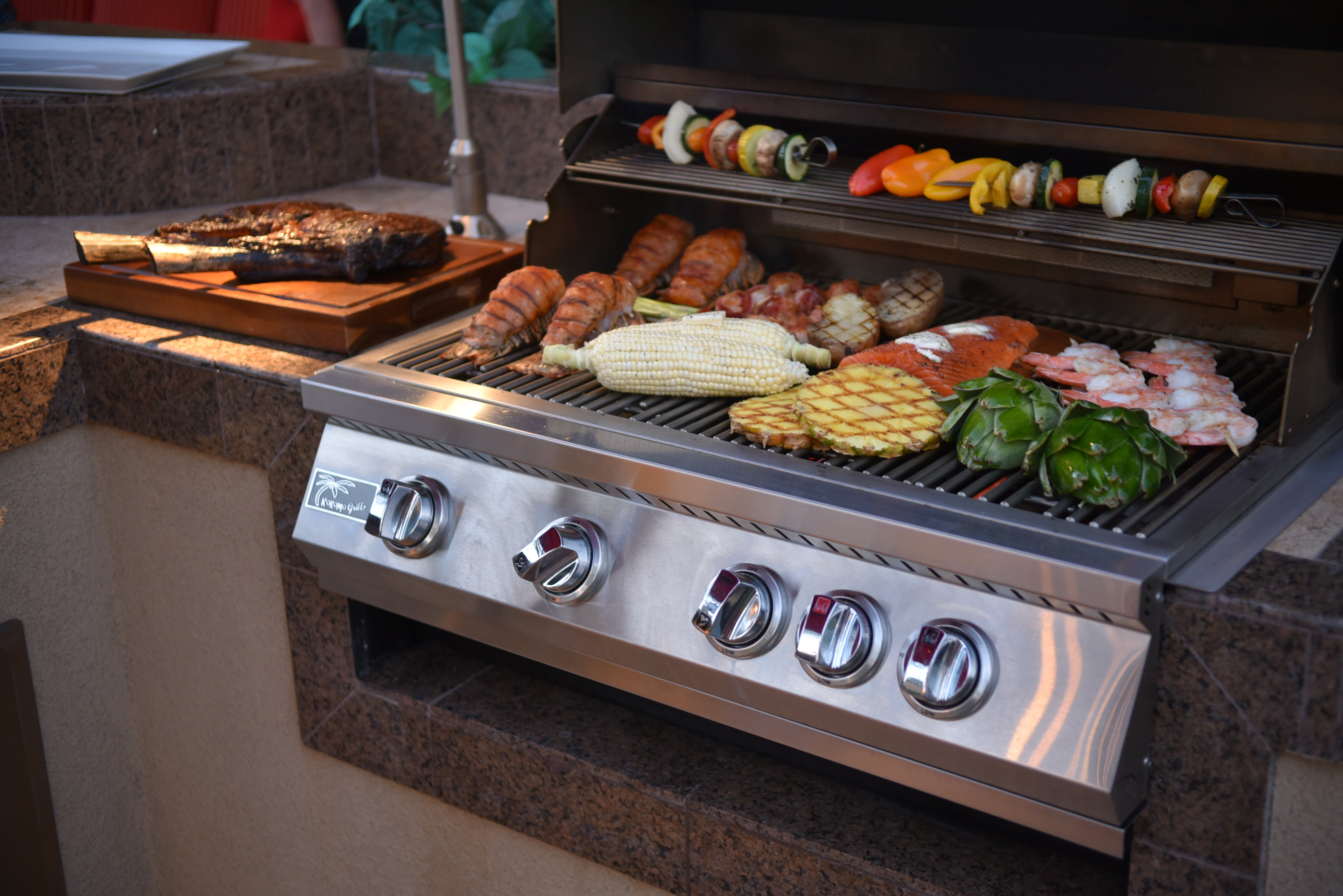 KoKoMo 32” Built in Gas Grill (4 Burner/Back Burner) - KO-BAK4BG
