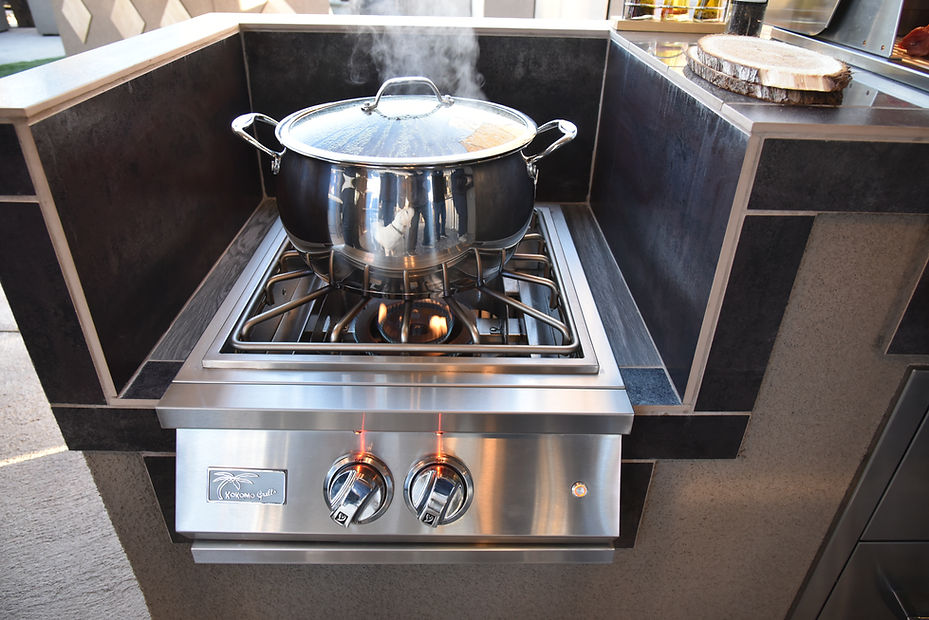 KoKoMo Professional Built-in Power Burner with Led Lights and Removable Grate for Wok - KO-PRO-PB