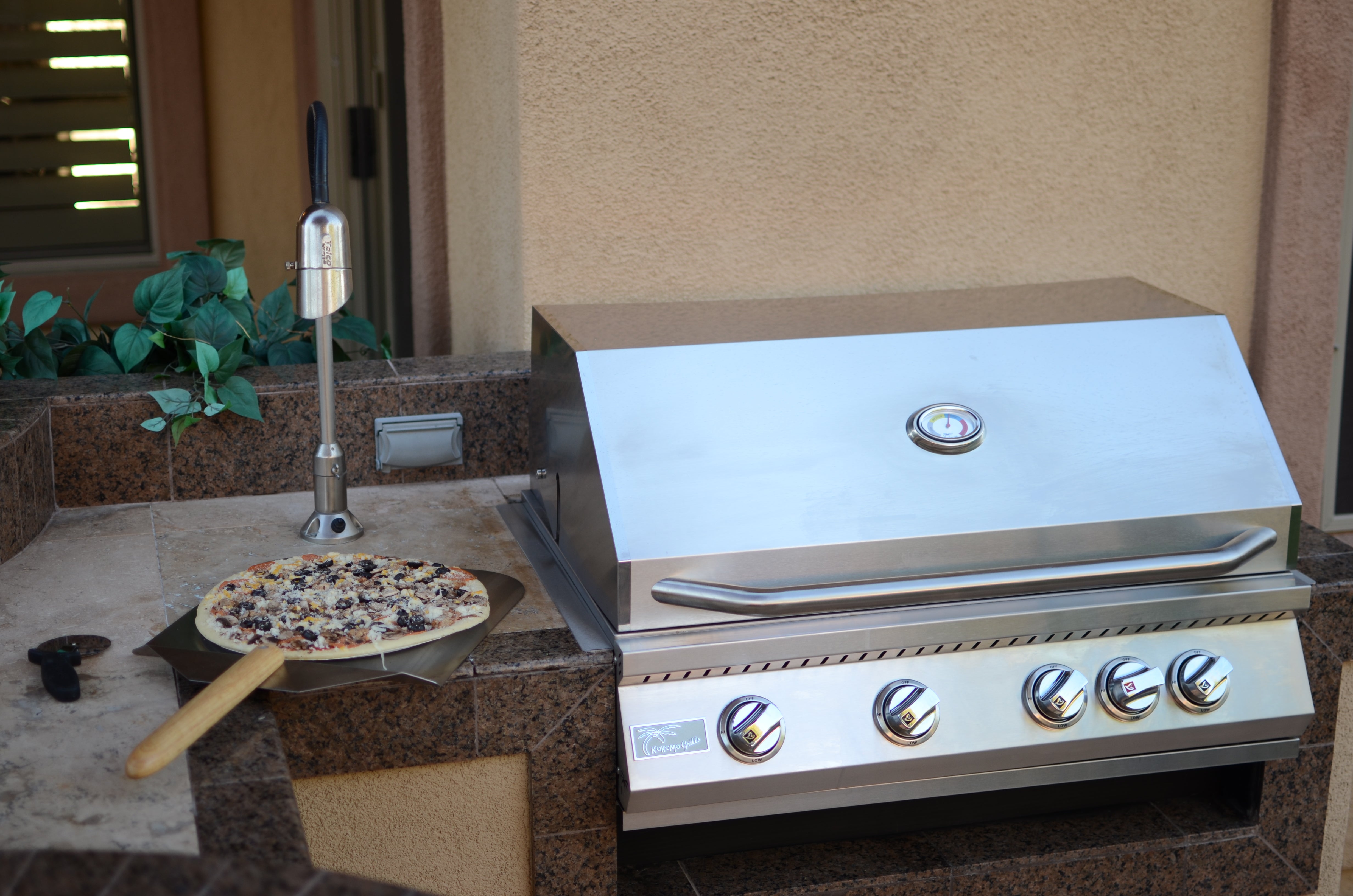 KoKoMo 32” Built in Gas Grill (4 Burner/Back Burner) - KO-BAK4BG