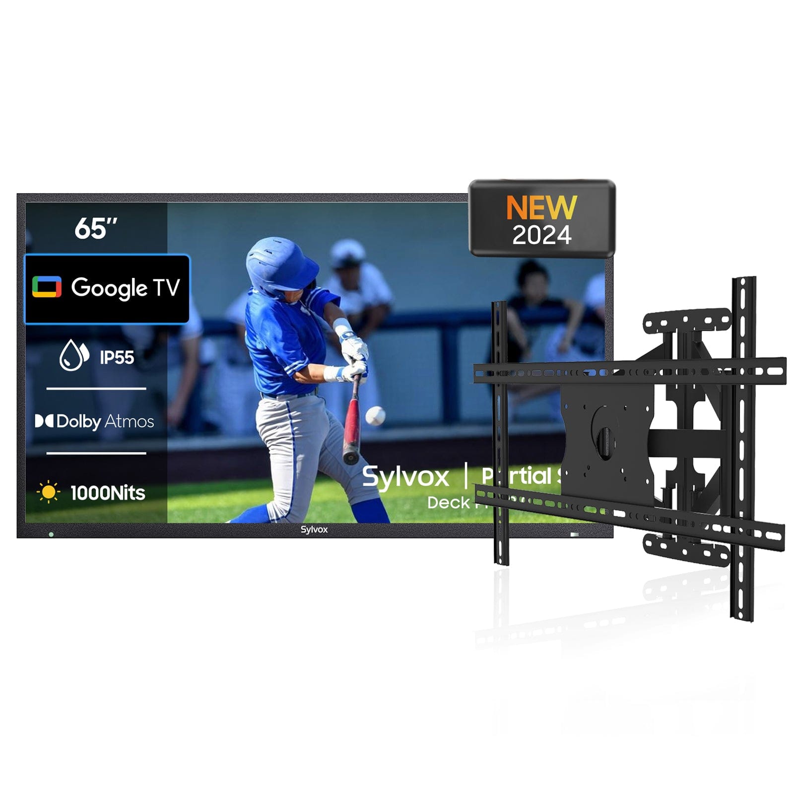 Sylvox 75" Outdoor TV(Google TV) - Deck Pro 2.0 (OT75A2KHGD)