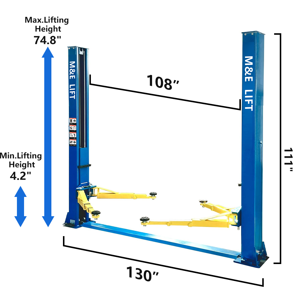 Two Post 9000LBS Capacity Car Lift  ME-H90S