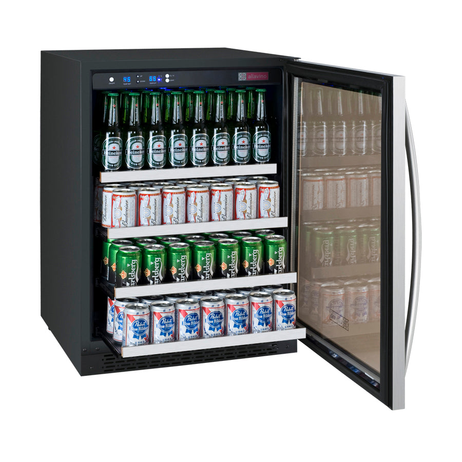 Allavino 24" Wide FlexCount II Tru-Vino Stainless Steel Right hinge Beverage Center - VSBC24-SR20