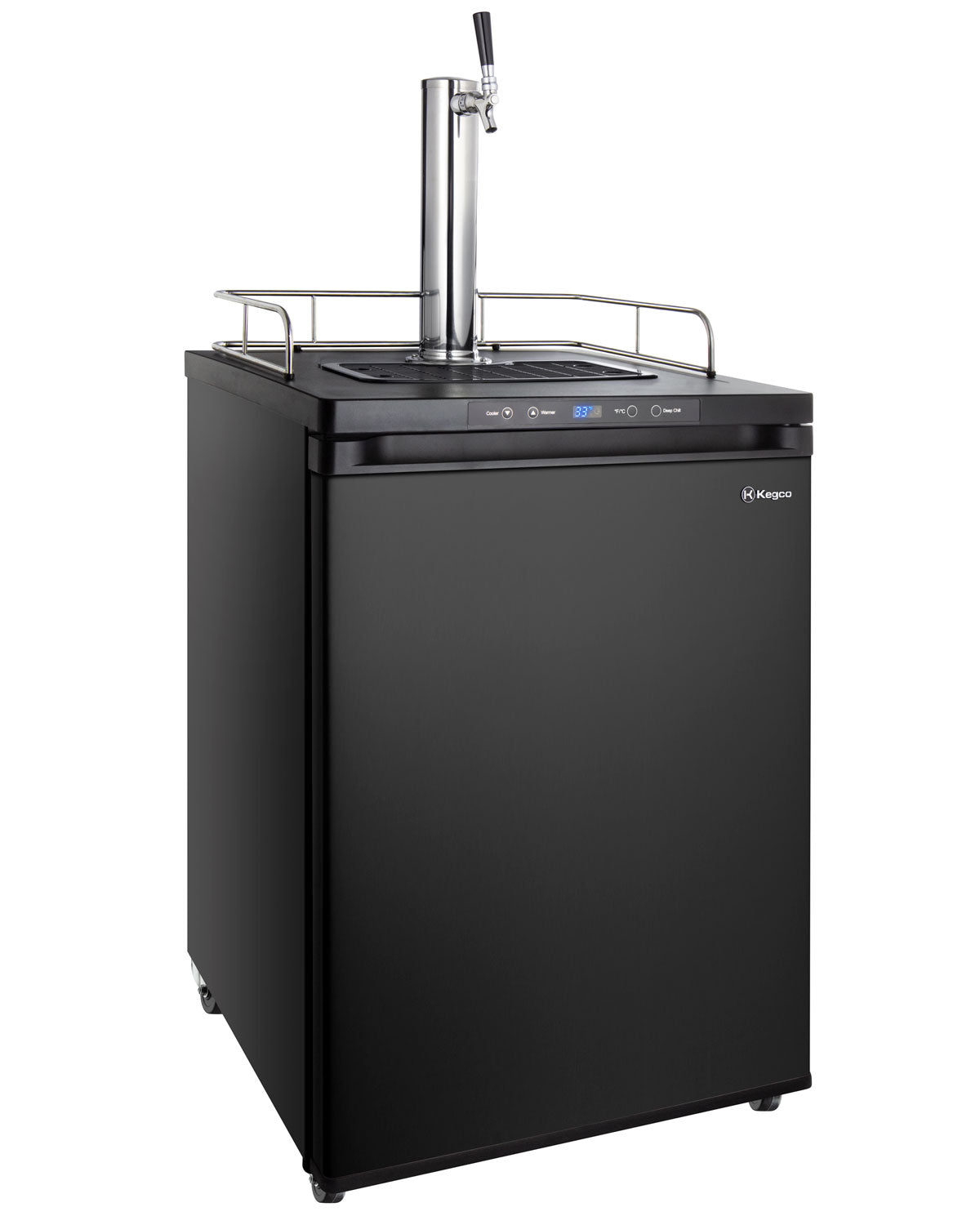 Kegco 24" Wide Digital Kegerator – Single, Dual & Triple Tap | Black, Stainless Steel & Black Stainless Steel