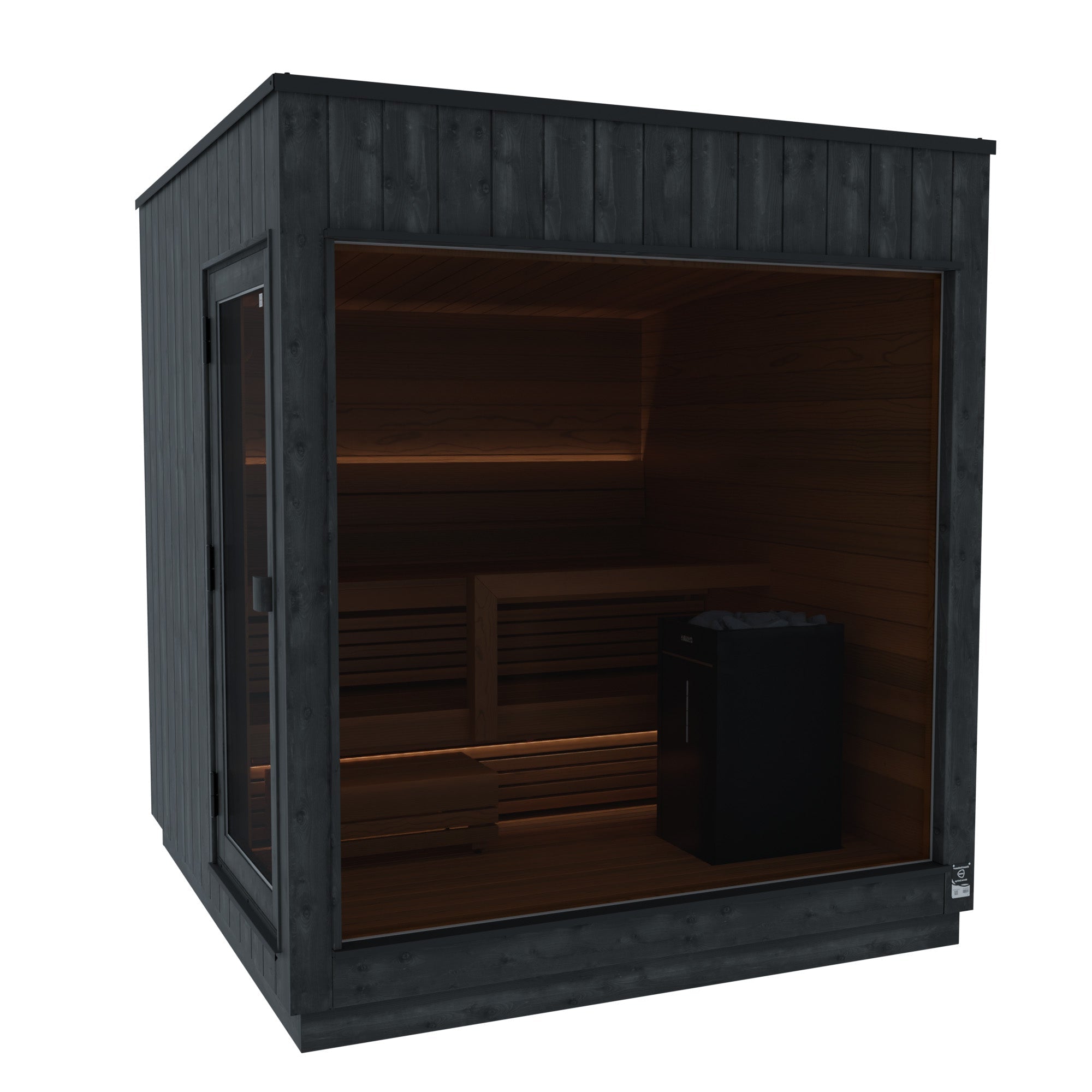 ThermaSol Nordic Misty - Dark Nordic Spruce, 2-6 Person, Outdoor Sauna