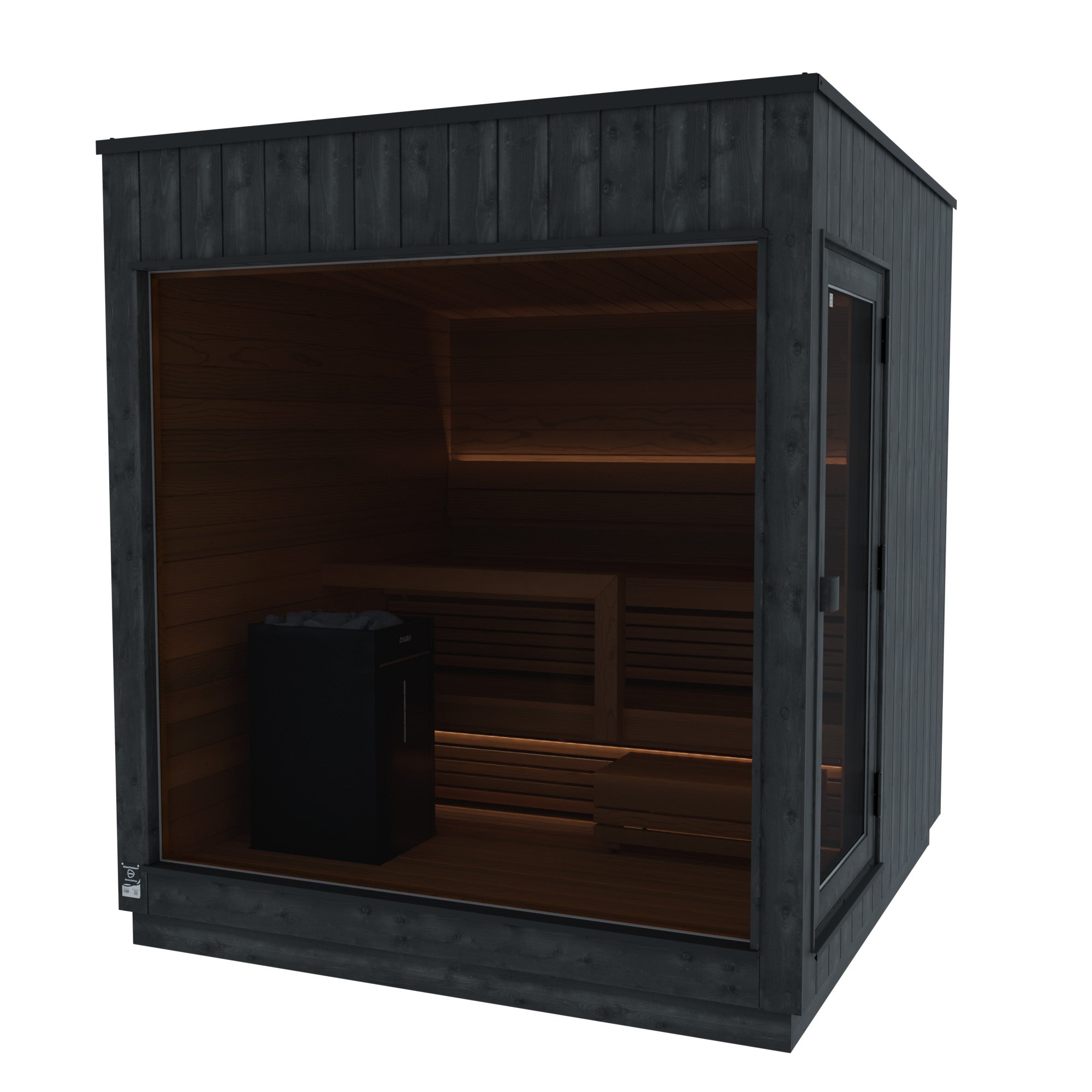 ThermaSol Nordic Misty - Dark Nordic Spruce, 2-6 Person, Outdoor Sauna