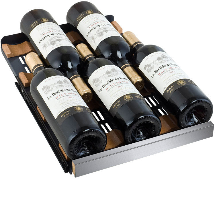 Allavino 30" Wide FlexCount II Tru-Vino 30 Bottle/88 Can Dual Zone Stainless Steel Built-In Wine Refrigerator/Beverage Center - VSWB30-2SF20