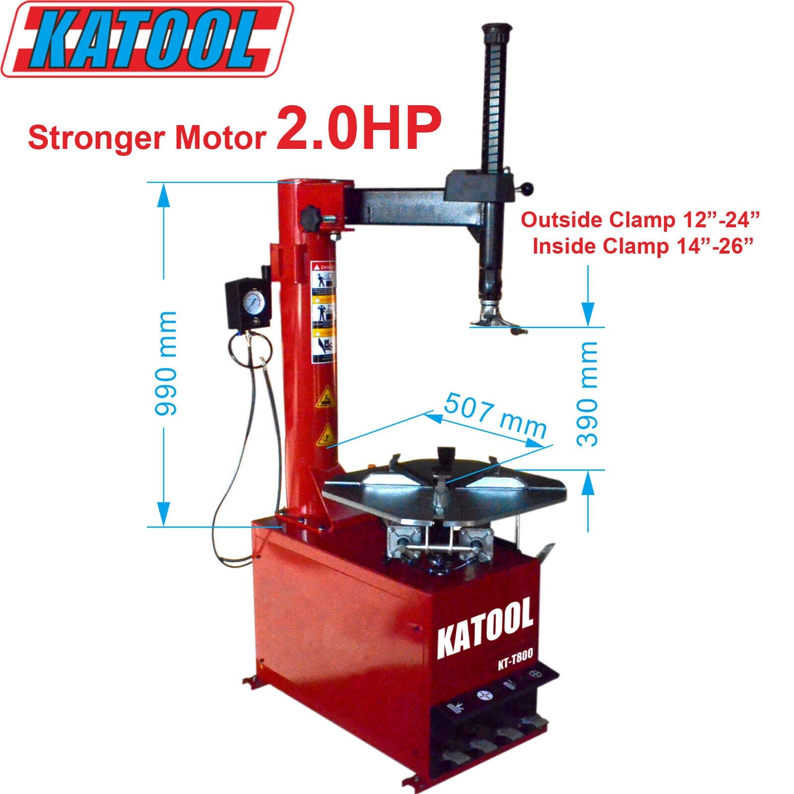 Combo 2: Tire Changer KT-T800 & Wheel Balancer KT-B760