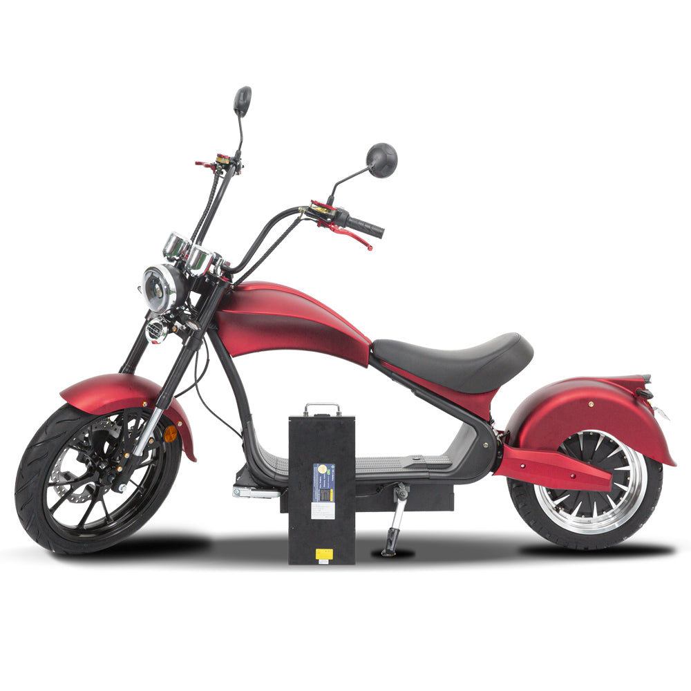 SoverSky 4000w-45MPH SoverSky MH3 Lithium Chopper Scooter Electric Motorcycle