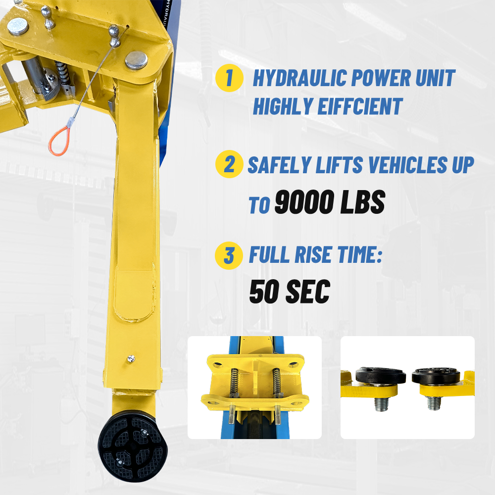 2 Post Lift 9000lbs 110v Two Post Lift Auto Lift Car Lift Hoist Equipment Heavy Duty M90s