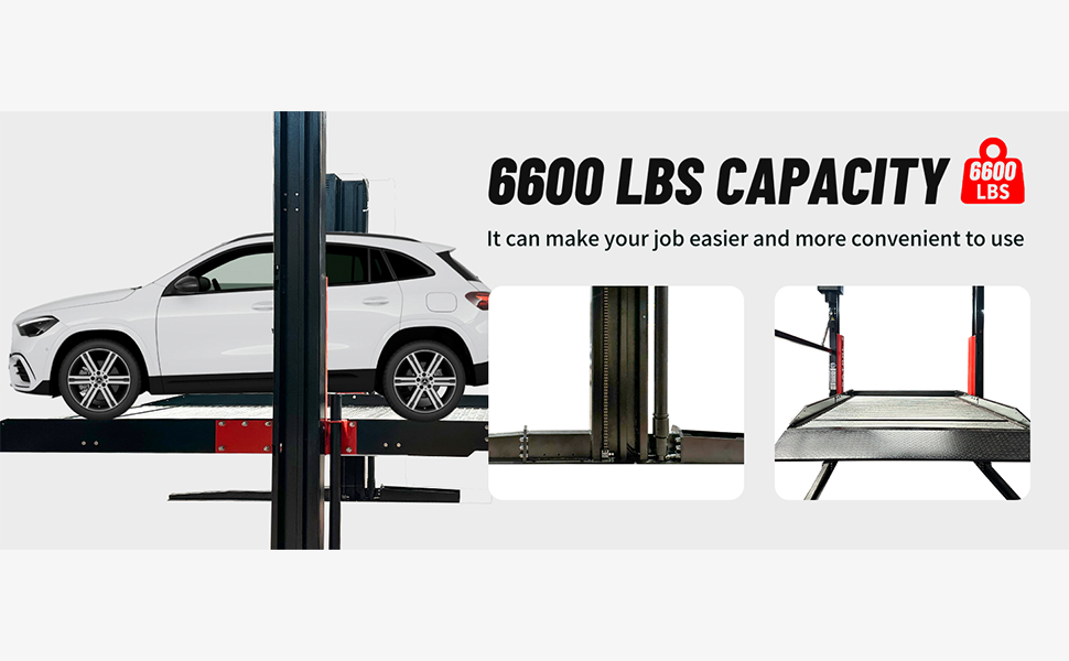 KT-P2700 2 post floor plate parking lift -2 column parking lift car parking lift 6600 LBS