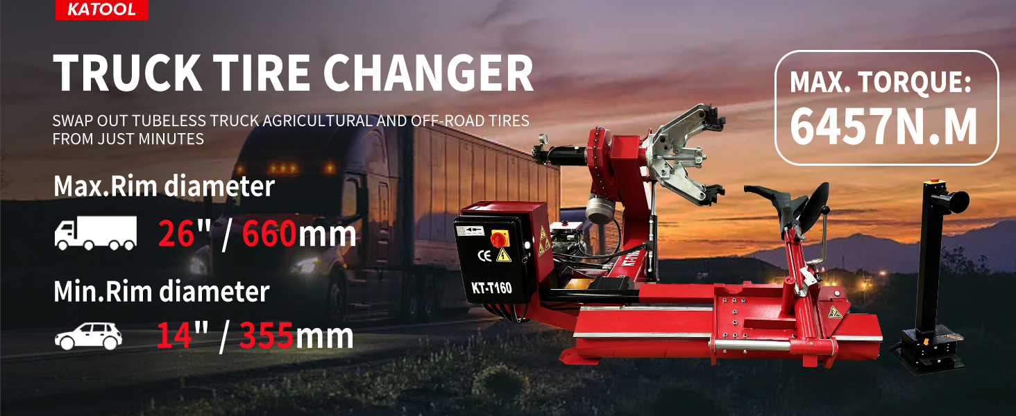 KT-T160 Heavy Duty Truck Tire Changer Machine