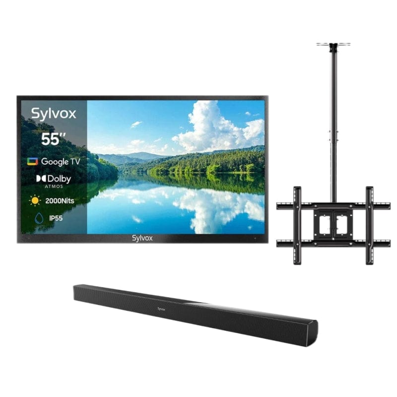 Sylvox 55" 2000Nit Google Outdoor TV - Pool Pro 2.0 Series(OT55A2KHGF)