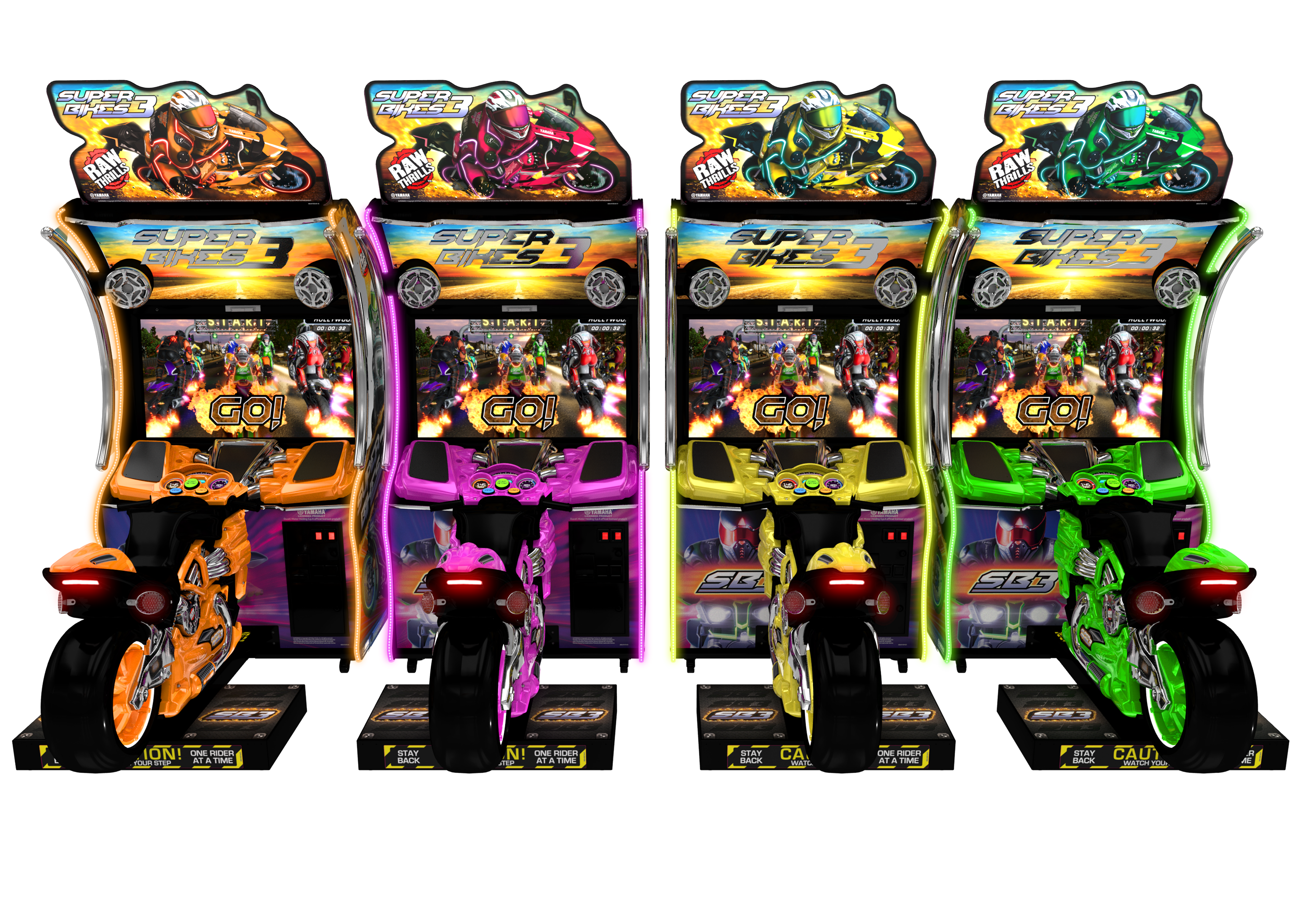 Raw Thrills Super Bikes 3 Racing Arcade Game