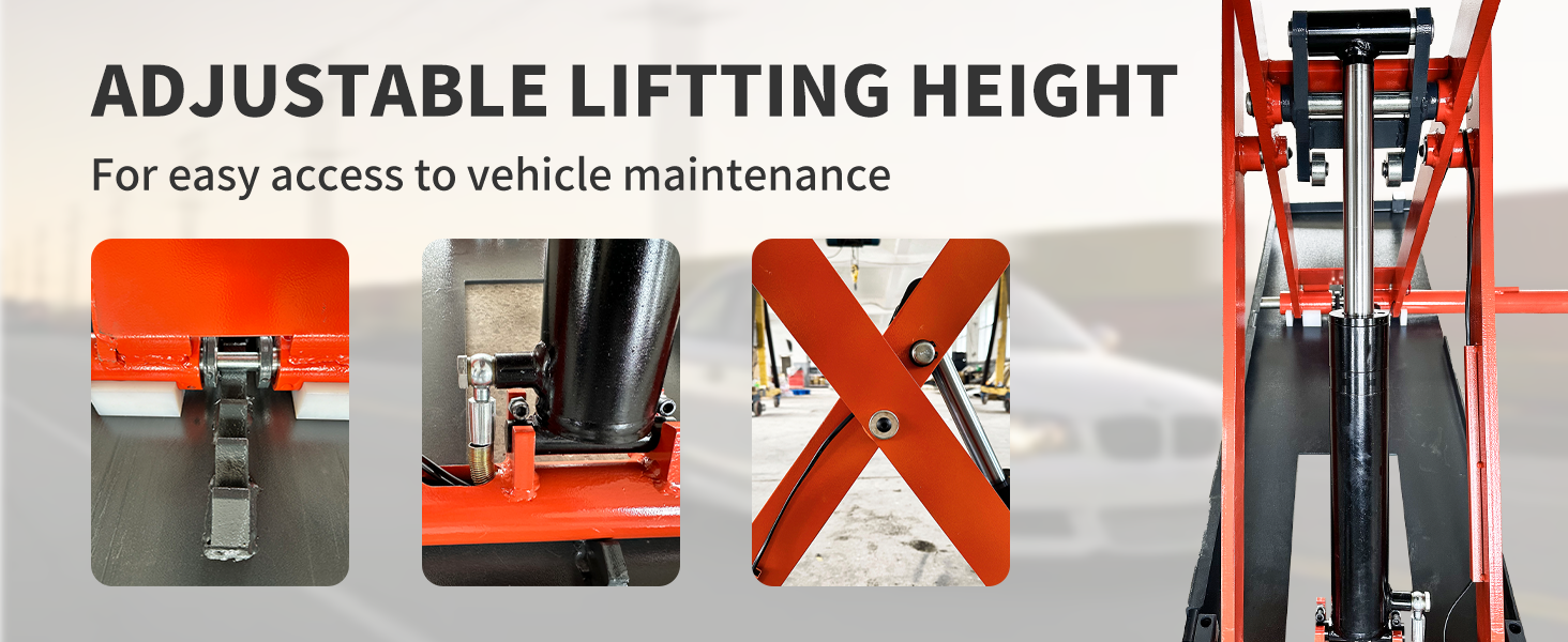 KATOOL 8000 lbs Mid Rise Scissor Lift X90E Electric 110v 47'' Release Auto Lift Car Lift